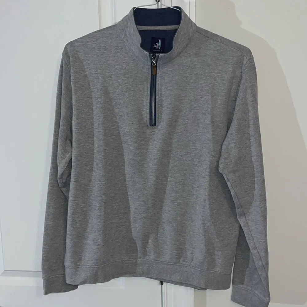 Cotton Blend Prep Johnnie-O 1/4 zip Belden LS Zipper Front Yoke Sweatshirt Shirt
